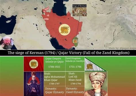 Siege of Kerman / Zands / Zand dynasty / Qajars / Qajar dynasty / Iran / Turkic / Turks / Lurs ...