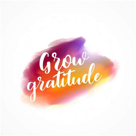 Free Vector | Grow gratitude, artistic quote