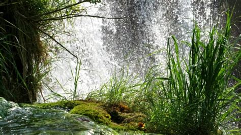 Detailed View of the Beautiful Waterfalls in Plitvice National Park, Croatia, Stock Footage