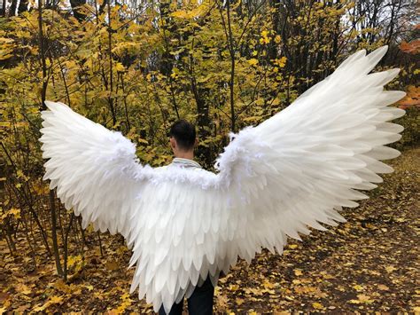 White angel wings Lucifer wings wedding wings Lucifer | Etsy