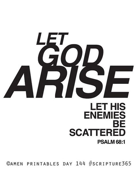 Let God arise. Psalm 68:1. 8x10in DIY Printable Christian Poster. PDF ...