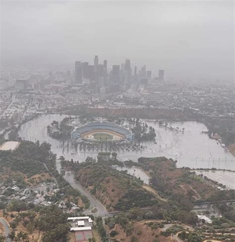 Dodgers Stadium Is FLOODED Just Months After Mocking God - Page Traveler