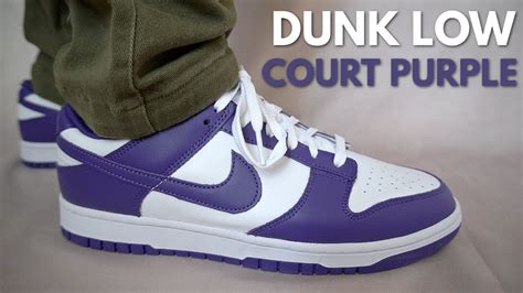 NIKE DUNK LOW COURT PURPLE REVIEW & ON FEET - THESE ARE CLEAN - YouTube