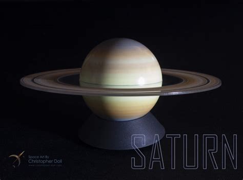 Saturn Model – Space Art by Christopher Doll