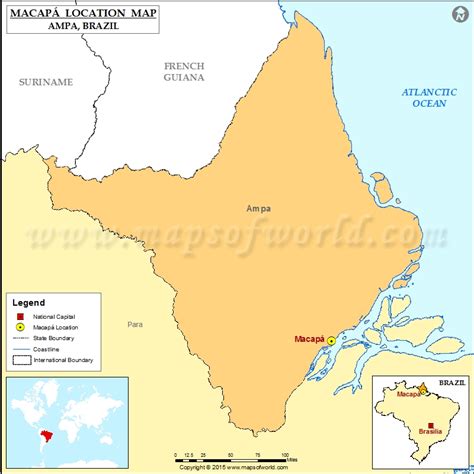 Macapa Brazil Map