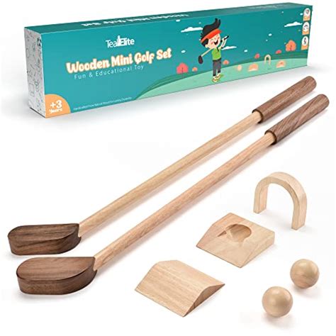 Kids Mini Golf - Wooden Indoor and Outdoor Golf Set