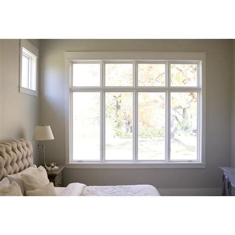 Pella Wood Double pane Annealed New construction Egress Casement Window ...