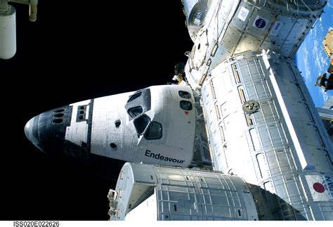 ESA - Space Shuttle Endeavour is docked with the ISS during STS-127