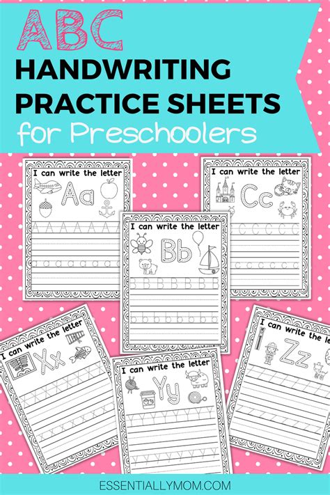 Math Worksheet Alphabet Handwriting Practice Sheets A - vrogue.co