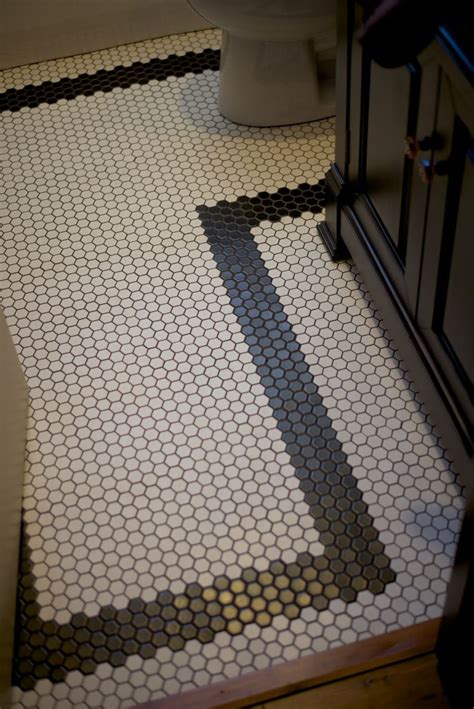 20++ White Hex Tile With Black Grout - HOMYHOMEE