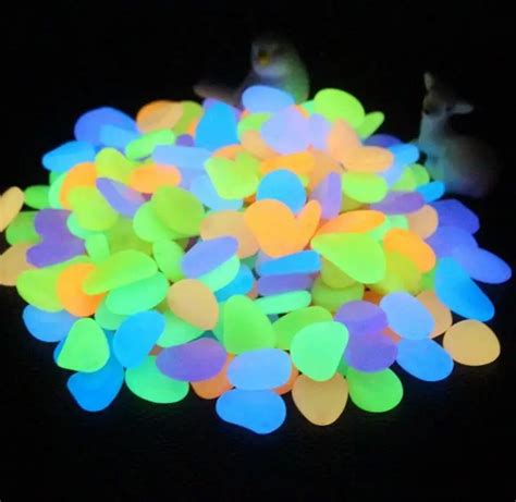 10000pcs Glow In The Dark Stones Pebbles Rock for Fish Tank Aquarium ...