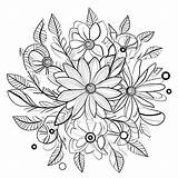 Flower pattern coloring Pages  Coloring Corner sketch template