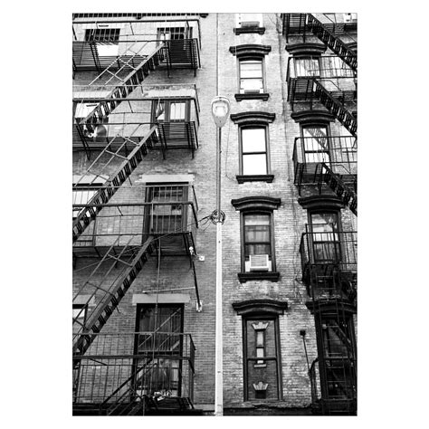 New York Poster with Houses | Buy up to 70x100 | PLAKATFAR.DK