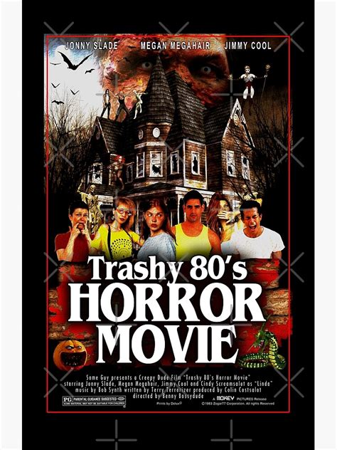 "Trashy 80s Horror Movie" Poster for Sale by Zogar77 | Redbubble