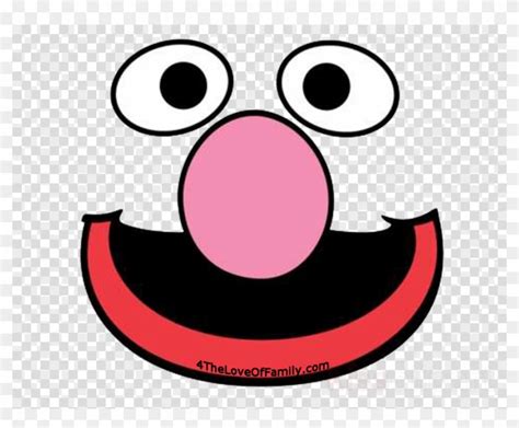 Grover Face Template Clipart Grover Elmo Cookie Monster - Vinyle Record Png - Free Transparent ...