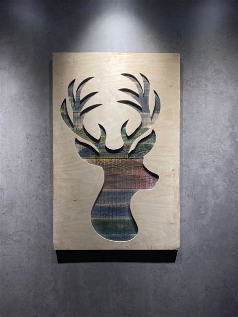 Wood Deer Wall Art – WoodWorkersEG