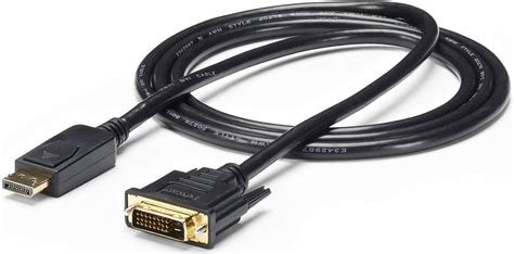 Amazon.com: StarTech.com 6ft (1.8m) DisplayPort to DVI Cable, DP to DVI ...