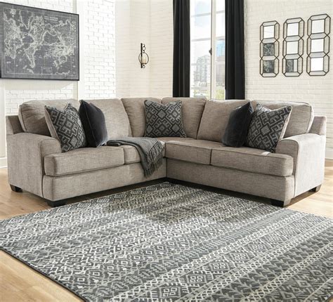 Signature Design by Ashley Bovarian 2-Piece Sectional with Track Arms | Royal Furniture ...