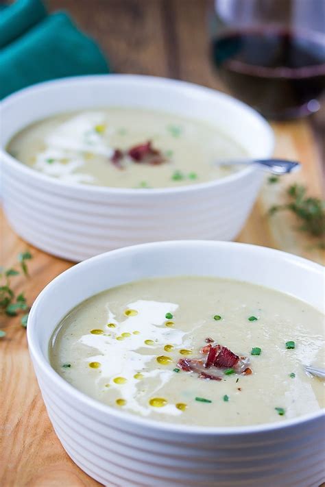 Easy and Healthy Celeriac Soup with Gruyere & Truffle Oil - Cooks with Cocktails