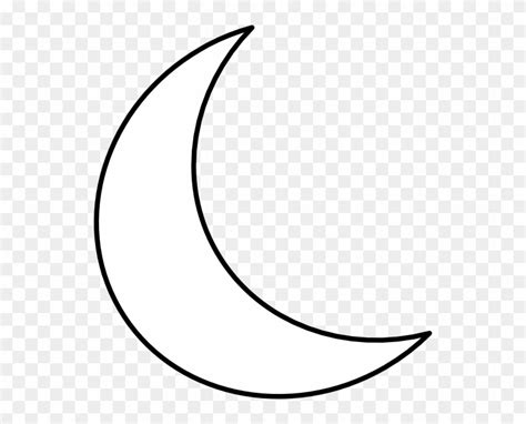 White Crescent Moon Png