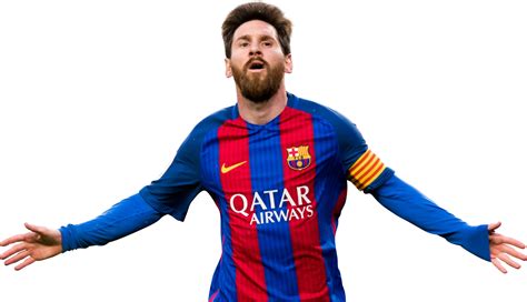 Lionel Messi Barcelona football render - FootyRenders