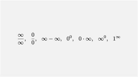 soft question - List of Indeterminate forms in Mathematics ...