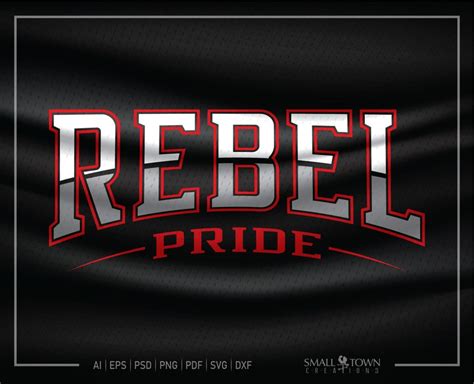 Rebel Rebel Pride Rebel Mascot Rebel Team Rebel Logo | Etsy