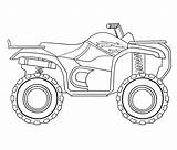Honda TRX450 ATV Quad Coloring Page  Free Printable Pages For sketch template