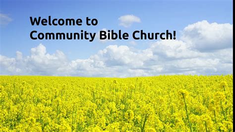 Community Bible Church - Worship Service, March 29, 2020 - YouTube