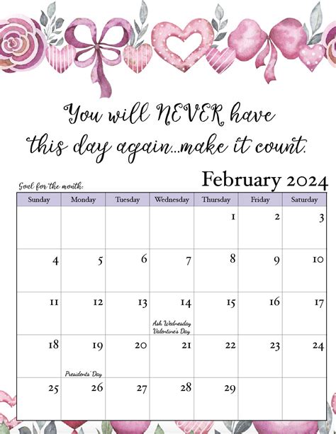 Inspirational Quotes Calendar 2024