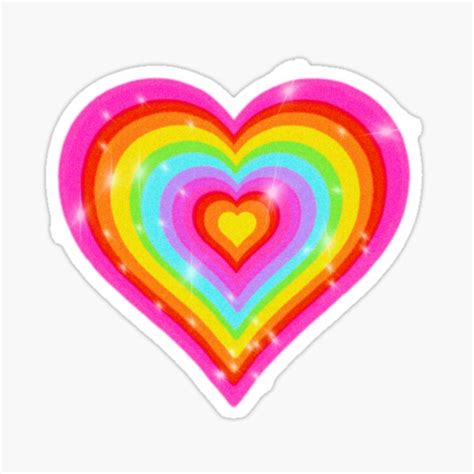 "Rainbow Heart" Sticker for Sale by Kaitlynperdomo | Redbubble