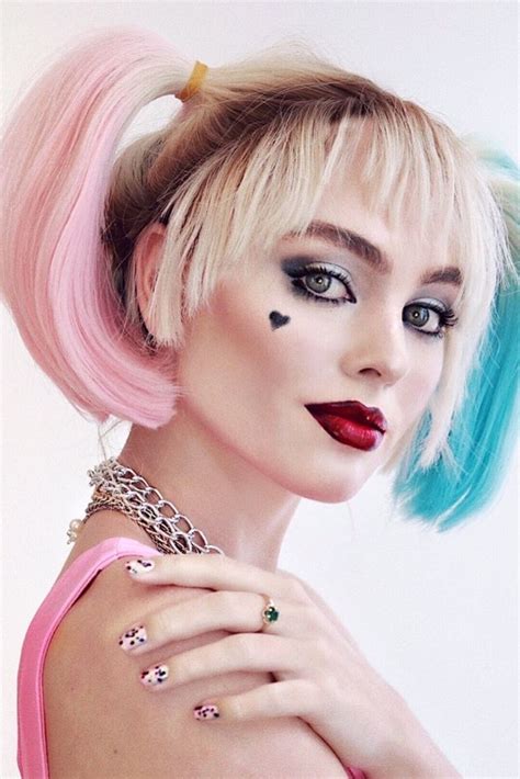 Harley Quinn Makeup, Hair & Style | Harley quinn makeup, Hair styles ...