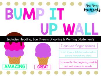 Writing Bump It Up Wall by Miss May's Moments | Teachers Pay Teachers