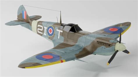 3D Model: Second World War - Spitfire - Twinkl