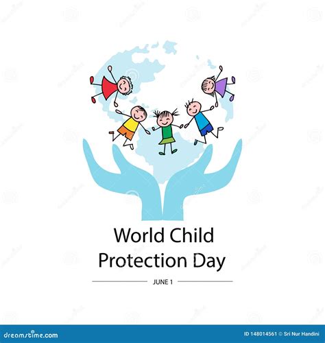 World Child Protection Day Poster Stock Vector - Illustration of ...