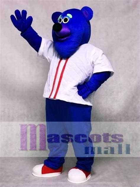 Custom Color Blue Fresno Grizzlies Parker T. Bear Mascot Costume