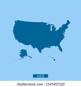 Usa Map Vector Stock Vector (Royalty Free) 1147457210 | Shutterstock