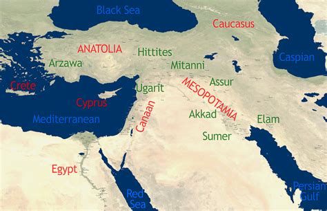 Overview map of the Ancient Near East