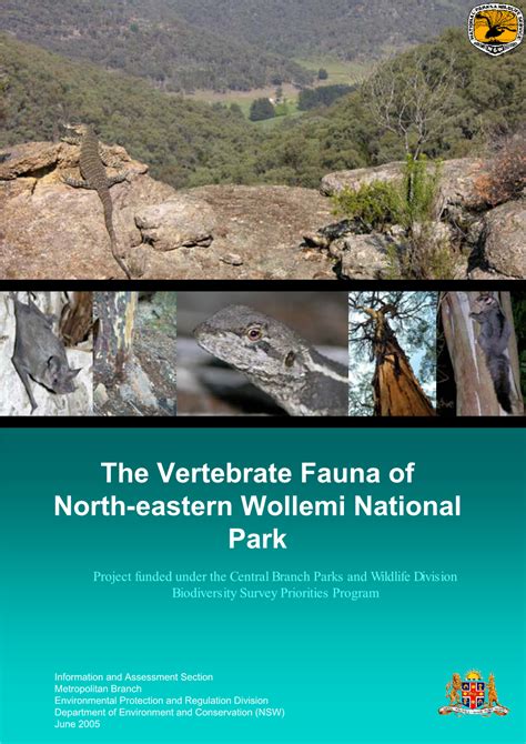 The Vertebrate Fauna of North-Eastern Wollemi National Park Project Funded Under the Central ...