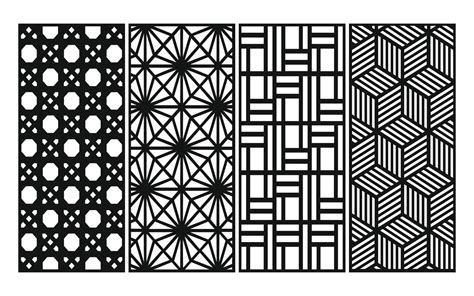 Decorative floral patterns, geometric template for cnc laser cutting 17137597 Vector Art at Vecteezy