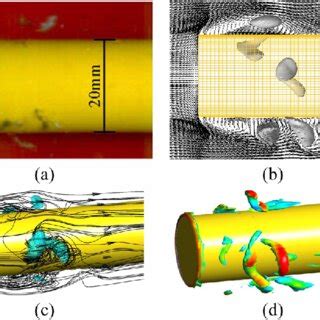 Typical incipient cavitating flow structures around the blunt-headed... | Download Scientific ...