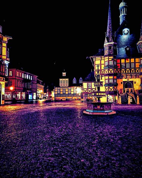 Wernigerode marketplace and town hall #germany #harz #wernigerode # ...