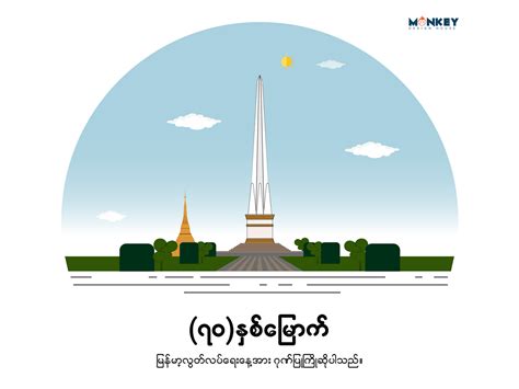 #70th #Myanmar #Independence #day by M@NKEY on Dribbble