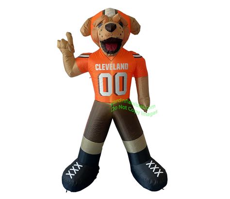 7' NFL Inflatable Cleveland Browns CHOMPS Mascot