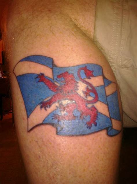 Scottish Flag tattoo