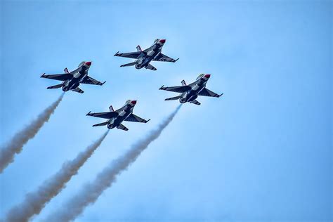 airshow, f16, syn, aircraft, fighter, f-16, thunderbirds, aviation ...