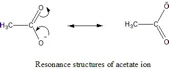 write all resonance structure of CH3COO- SHOW MOVEMENTS OF ELECTRONS BY ...