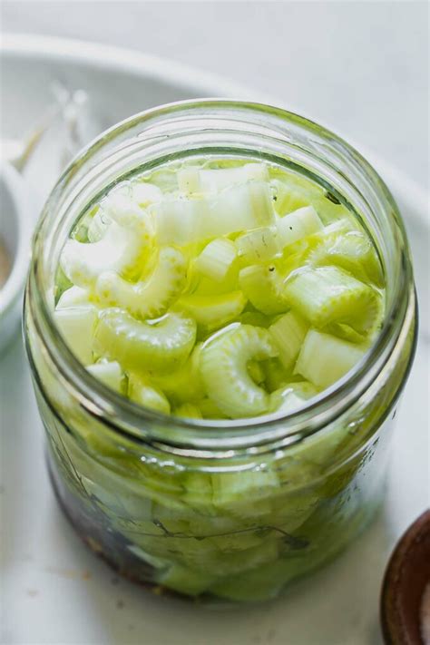 Quick Pickled Celery ⋆ Easy Refrigerator Pickled Celery Slices!