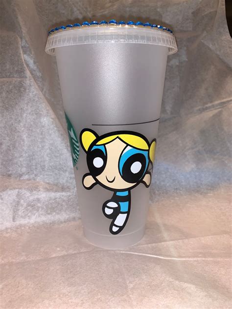 Powerpuff girls cup Starbucks Reusable cup Powerpuff girls | Etsy