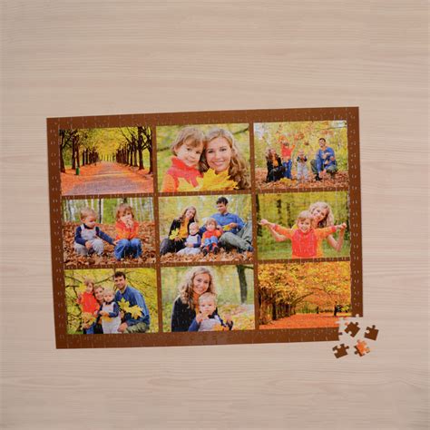 Chocolate Nine Collage Extra Large Puzzle 1000 Piece Personalized Photo Jigsaw Puzzle Gift